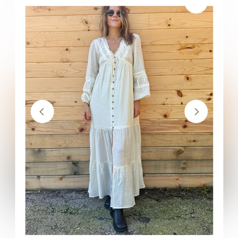 White Cotton Maxi Dress